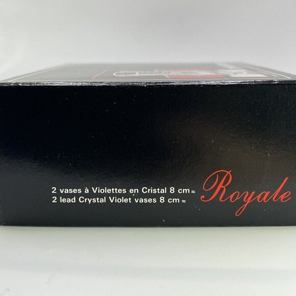 Crystal Violet Vases Mini Flower Vases 24% Lead Crystal Cristal D'Arques - Picture 7 of 7